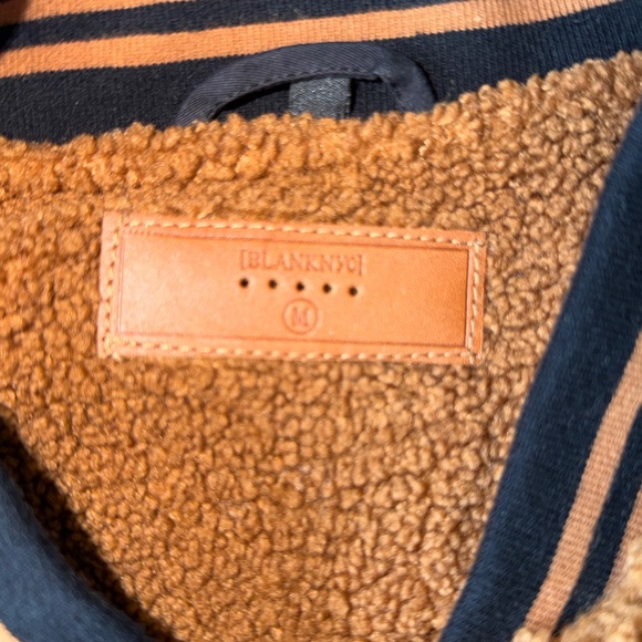 BLANKNYC Sherpa Varsity Jacket, Size Medium - Picture 2 of 4